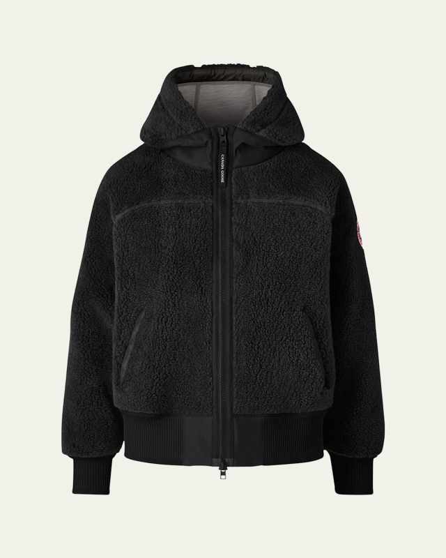 Simcoe Oversized Fleece Hoodie, Black